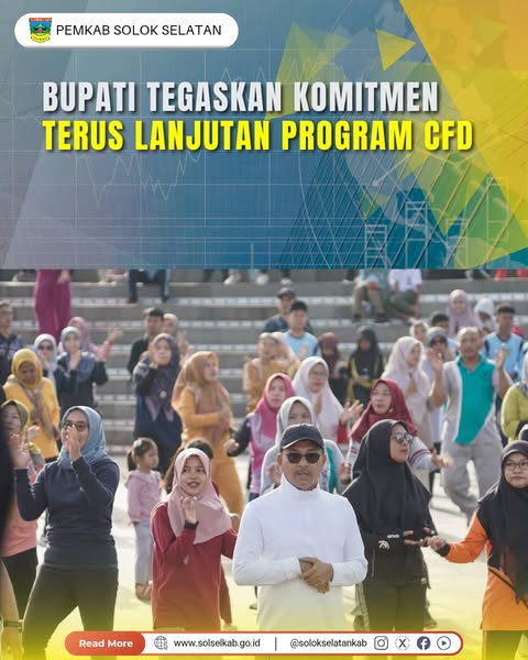 Bupati Tegaskan Komitmen Terus Lanjutan Program CFD