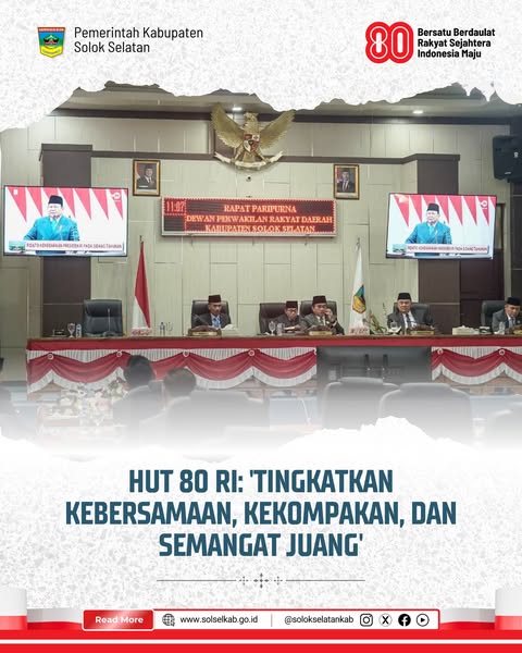 HUT 80 RI: 'Tingkatkan Kebersamaan, Kekompakan, dan Semangat Juang'