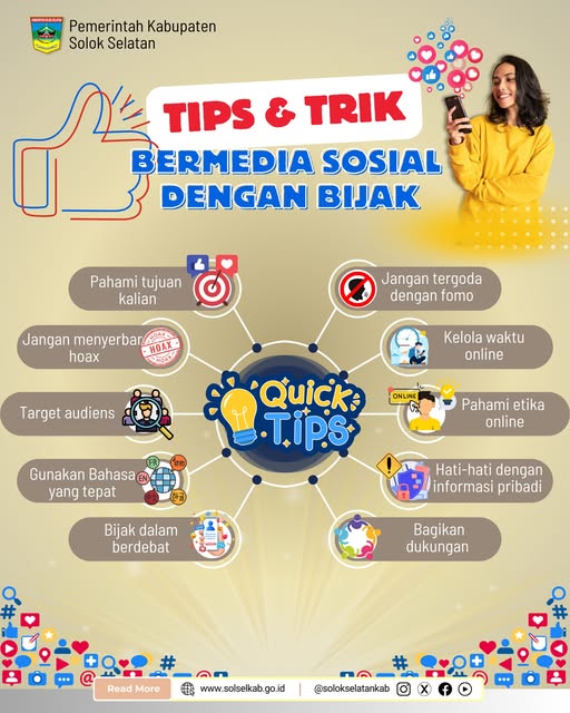 Media sosial menjadi sumber dari berbagai informasi yang beredar saat ini