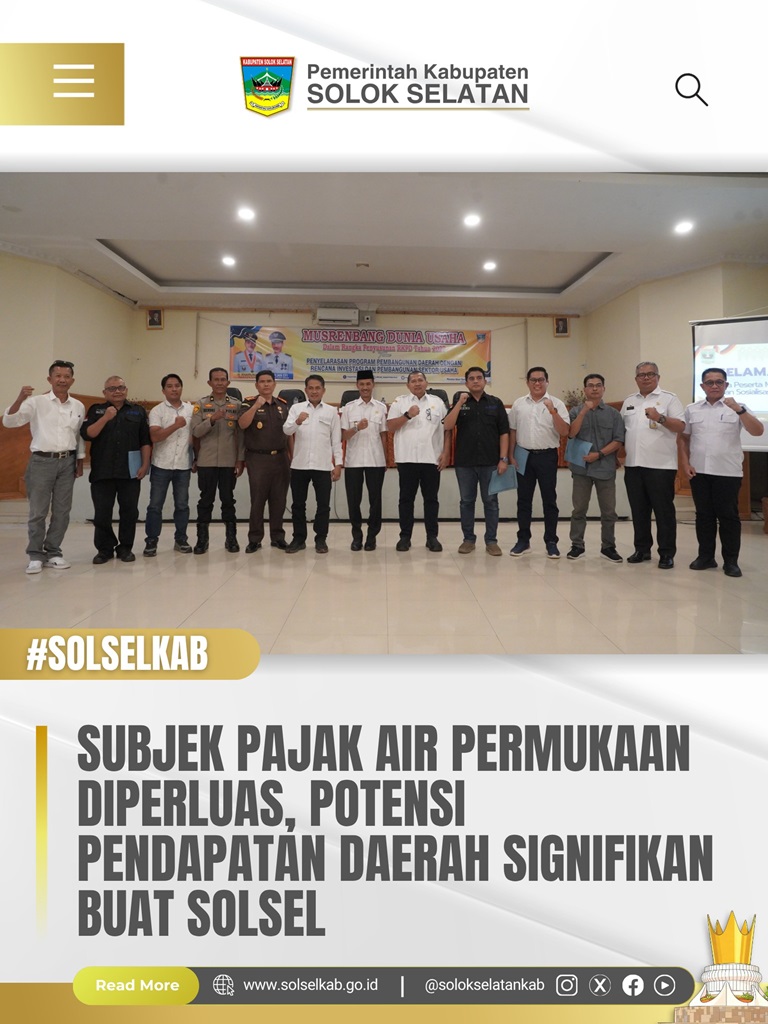 Subjek Pajak Air Permukaan Diperluas, Potensi Pendapatan Daerah Signifikan Buat Solsel