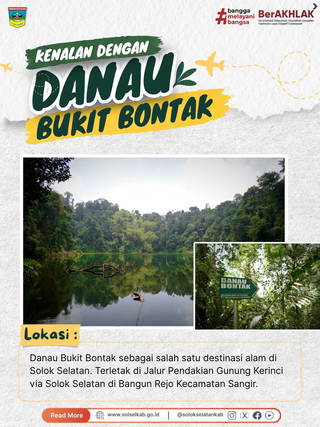 Dokumentasi Wisata Alam Panorama Danau Bukit Bontak Solok Selatan